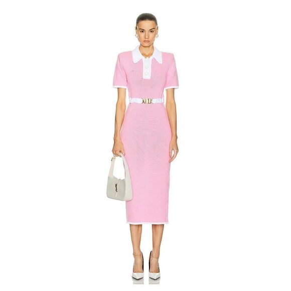 ROWEN ROSE Polo Maxi Dress in Pink NWT Size 34/XS - Picture 1 of 9